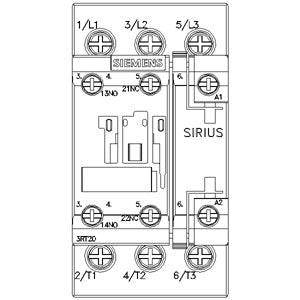 3RT2027-1AP00, Contacteur moteur 15kW, 400 V, bobine 230 V, bornes à vis, 3 Pôles+1NO+1NF