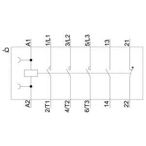 3RT2027-1AP00, Contacteur moteur 15kW, 400 V, bobine 230 V, bornes à vis, 3 Pôles+1NO+1NF